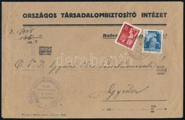 1945 Gyulai útőri Futárposta Levél 2 Bélyeges Bérmentesítéssel Mezőberényből Gyulára / Gyula Road Guard Courier Cover Fr - Andere & Zonder Classificatie