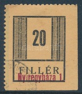 O 1944 Nyíregyháza II. 20f Jobb Alsó ívsarki Darab  Signed: Flasch - Andere & Zonder Classificatie