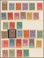 ** * Nagyvárad II. 1945 Teljes Fogazott és Vágott Sor / Complete Perforate And Imperforate Sets. Signed: Bodor - Sonstige & Ohne Zuordnung