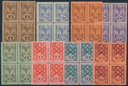 ** * Nagyvárad II. 1945 16 Db Négyestömb / 16 Blocks Of 4. Signed: Bodor - Sonstige & Ohne Zuordnung