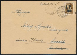 Abony 1945 Levél 1P/80f Bérmentesítéssel, Visszaküldve / Cover, Returned. Signed: Bodor. Certificate: Visnyovszki - Other & Unclassified