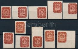 ** 1946 Milpengős Vágott Sor (20.000) / Mi 905-915 Imperforate Set - Otros & Sin Clasificación