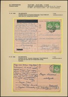 1946. Jul. 17  (26. Díjszabás) 2 Db Távolsági Levelezőlap Ugyanolyan Dátummal, Az Egyik 50 Ezer AP Bérmentesítéssel, A M - Sonstige & Ohne Zuordnung