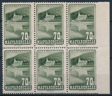 ** 1947 Repülő 70f ívszéli Hatostömb, A Jobb Oldalon Fogazatlan / Mi 966 Margin Block Of 6, Imperforate On The Right Sid - Sonstige & Ohne Zuordnung