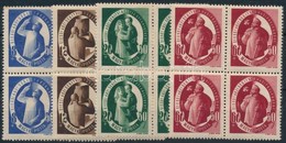 ** 1947 S.A.S. Sor Négyestömbökben (12.000) / Mi 981-984 Blocks Of 4 - Autres & Non Classés