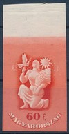 ** 1947 Béke ívszéli Vágott Bélyeg, Szép állapotban (80.000) / Mi 993 Imperforate Margin Stamp - Autres & Non Classés