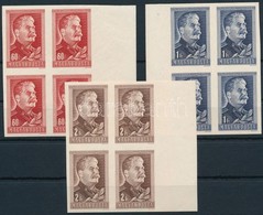 ** 1949 UPU, Lánchíd és Sztálin Vágott Sorok Párokban  (15.000) / Mi 1056-1063, 1066-1068 Imperforate Sets In Pairs - Autres & Non Classés