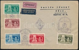 1949 Lánchíd Teljes Sor Légiposta, Expressz FDC-n / Mi 1059-1063 On Airmail Express FDC - Autres & Non Classés