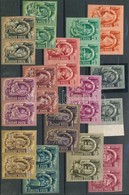 ** 1950 Ötéves Terv I. 2 Db Vágott Sor, A 8f Kivételével Párokban (180.000) / 2 X Mi 1069-1082 Imperforate Set - Sonstige & Ohne Zuordnung