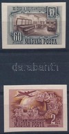 ** 1950 Bélyegmúzeum Vágott Sor (16.000) / Mi 1086-1087 Imperforate Set - Autres & Non Classés