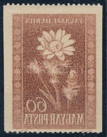 ** 1950 Virág I. 60f Kétoldalt Vágott Bélyeg, Gépszínátnyomattal / Mi 1114 Imperforate On 2 Side, With Machine Offset - Sonstige & Ohne Zuordnung