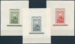 ** 1951 80 éves A Magyar Bélyeg Blokksor (45.000) Mi 20-22 Block Set - Autres & Non Classés