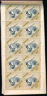 ** 1954 Repülőnap Bélyegfüzet (40.000) / Mi 1376-1378 Minisheets Of 10 In Stamps Booklet - Autres & Non Classés