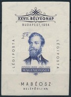 ** 1954 Jókai Mór Vágott Blokk (17.000) / Mi 24 Imperforate Block - Autres & Non Classés