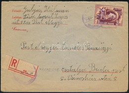 1953 Ajánlott Levél Kézírásos Szükségbélyegzéssel Ill. Ragjeggyel / Registered Cover With Auxiliary Postmark And Label - Autres & Non Classés