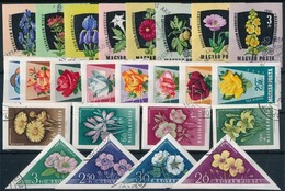 O 1958-1962 3 Klf Virág Vágott Sor (32.000) / 3 Different Imperforate Sets - Sonstige & Ohne Zuordnung