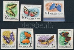 ** 1959 Lepke I. Vágott Sor (12.000) / Mi 1633-1639 Imperforate Set - Autres & Non Classés