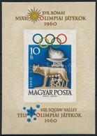 ** 1960 Olimpia I. Vágott Blokk (10.000) / Mi 30 Imperforate Block - Other & Unclassified