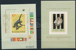 ** 1961-1962 Liszt Ferenc és Labdarúgó VB Vágott Blokkok (11.000) / Mi 32 + 34 Imperforate Blocks - Autres & Non Classés