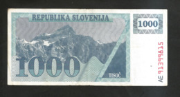 SLOVENIA - BANKA SLOVENIJE - 1000 TOLARJEV - (1990) - Slowenien