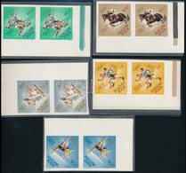 ** 1964 Olimpia Vágott Sor ívsarki Párokban / Mi 2031-2040 Imperforate Set In Corner Pairs - Autres & Non Classés