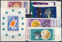 ** 1964-1965 3 Klf Vágott ívszéli Sor és 1 Blokk (16.500) / 3 Different Imperforate Margin Set + 1 Block - Autres & Non Classés