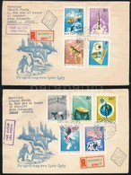 1965 Nyugodt Nap éve Vágott Sor 2 FDC-n / Mi 2101-2109 Imperforate Set On 2 FDC's - Autres & Non Classés