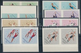 ** 1965 Universiade Vágott Sor ívszéli Párokban, 4Ft Nélkül / Mi 2153-2160 Imperforate Stamps - Autres & Non Classés