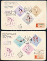 1965 Universiade Vágott Sor 3 FDC-n / Mi 2153-2161 Imperforate Set On 3 FDC's - Other & Unclassified