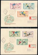 1966 Labdarúgó VB Vágott Sor 3 FDC-n / Mi 2242-2250 Imperforate Set On 3 FDC's - Autres & Non Classés