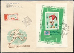 1966 Labdarúgó VB Vágott Blokk FDC-n / Mi 53 Imperforate Block On FDC - Other & Unclassified