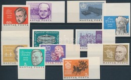 ** 1966 Évfordulók-események Vágott Sor / Imperforate Set - Autres & Non Classés