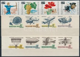 ** 1966-1967 3 Klf Vágott Csík / 3 Different Imperforate Stripes - Other & Unclassified