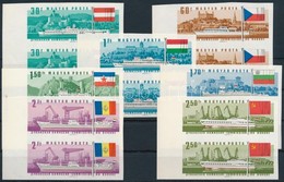 ** 1967 Duna-bizottság Vágott Sor ívszéli Párokban (70.000) / Mi 2323-2329 Imperforate Set In Margin Pairs - Autres & Non Classés