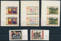 ** 1968 Gyermekbélyegrajz Vágott Sor ívsarki Párokban + KMP ívszéli Vágott Sor / Mi 2460-2462 Imperforate Pairs + 2463-2 - Other & Unclassified