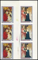 ** 1970 Festmények IX. Vágott Sor ívszéli 3-as Csíkokban (10.500) / Mi 2633-2639 Imperforate Stripes Of 3 - Sonstige & Ohne Zuordnung