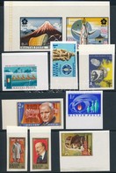 ** 1970 9 Klf ívszéli/ívsarki Vágott Bélyeg (13.500) / 9 Different Imperforate Stamps - Sonstige & Ohne Zuordnung