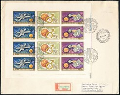 1972 Mars 2-3 - Mariner 9 Vágott Kisív Ajánlott FDC-n / Mi 2739-2740 Imperforate Minisheet On Registered FDC - Sonstige & Ohne Zuordnung