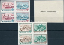 ** 1972 Óbuda-Buda-Pest Polgármesteri Ajándék Vágott Négyestömb Sor (140.000) / Mi 2805 BI-2810 BI Imperforate Blocks Of - Autres & Non Classés