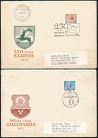 1972 Tájak-városok (I.) Vágott Sor 2 Db FDC-n / Mi 2825-2826 Imperforate Set On 2 FDC - Autres & Non Classés