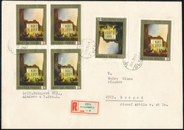 1973 Csontváry 1Ft Fordított Képállású Vágott Bélyeg Ajánlott Levélen / Mi 2880 Imperforate Stamp With Inverted Middle P - Altri & Non Classificati