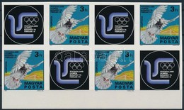 ** 1975 Postagalamb Olimpia ívszéli Vágott, Szelvényes 8-as Tömb (16.000) / Mi 3022 Imperforate Margin Block Of 8 With T - Sonstige & Ohne Zuordnung