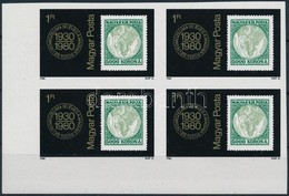 ** 1980 Bélyegmúzeum ívsarki Vágott Négyestömb / Mi 3428 Imperforate Corner Block Of 4 - Andere & Zonder Classificatie