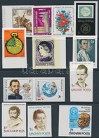 ** 1980 12 Klf Vágott Bélyeg, A Legtöbb ívszéli (21.400) / 12 Different Imperforate Stamps - Altri & Non Classificati