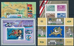 ** 1980-1981 4 Klf Vágott Blokk (19.500) / 4 Different Imperforate Blocks - Other & Unclassified