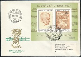 1981 Bartók Béla Vágott Blokk FDC-n / Mi Block 148 Imperforate On FDC - Sonstige & Ohne Zuordnung