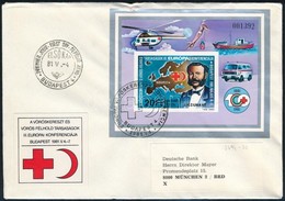 1981 Vöröskereszt (I.) Vágott Blokk FDC-n / Mi Block 149 Imperforate On FDC - Otros & Sin Clasificación