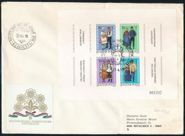 1981 Magyarországi Nemzetiségek Népviselete Vágott Blokk FDC-n / Mi Block 152 Imperforate On FDC - Autres & Non Classés