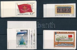 ** 1981 4 Klf ívszéli Vágott Sor / 4 Different Imperforate Sets - Autres & Non Classés