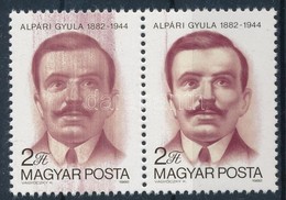 ** 1982 Alpári Gyula Pár, Erős Festékcsíkkal / Mi 3535 Pair, With Paint Stripe - Altri & Non Classificati